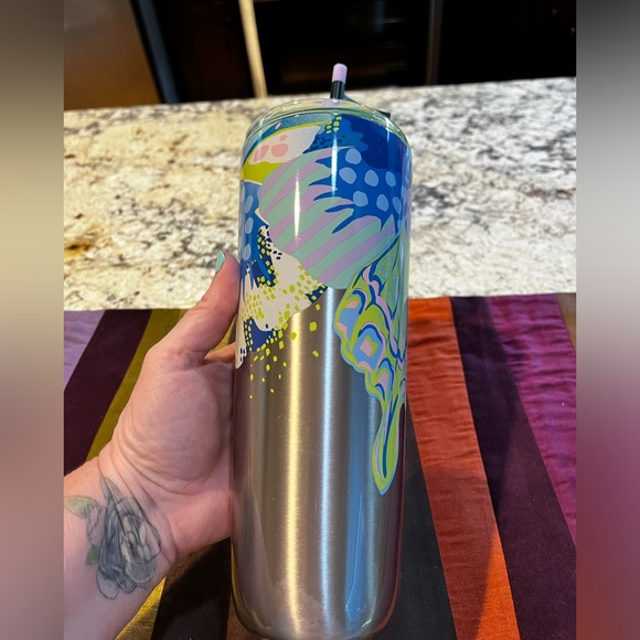 NEW Starbucks Stainless Steel New Lid Canna Lily Butterfly Hot & Cold Cup, 24oz - Picture 11 of 14